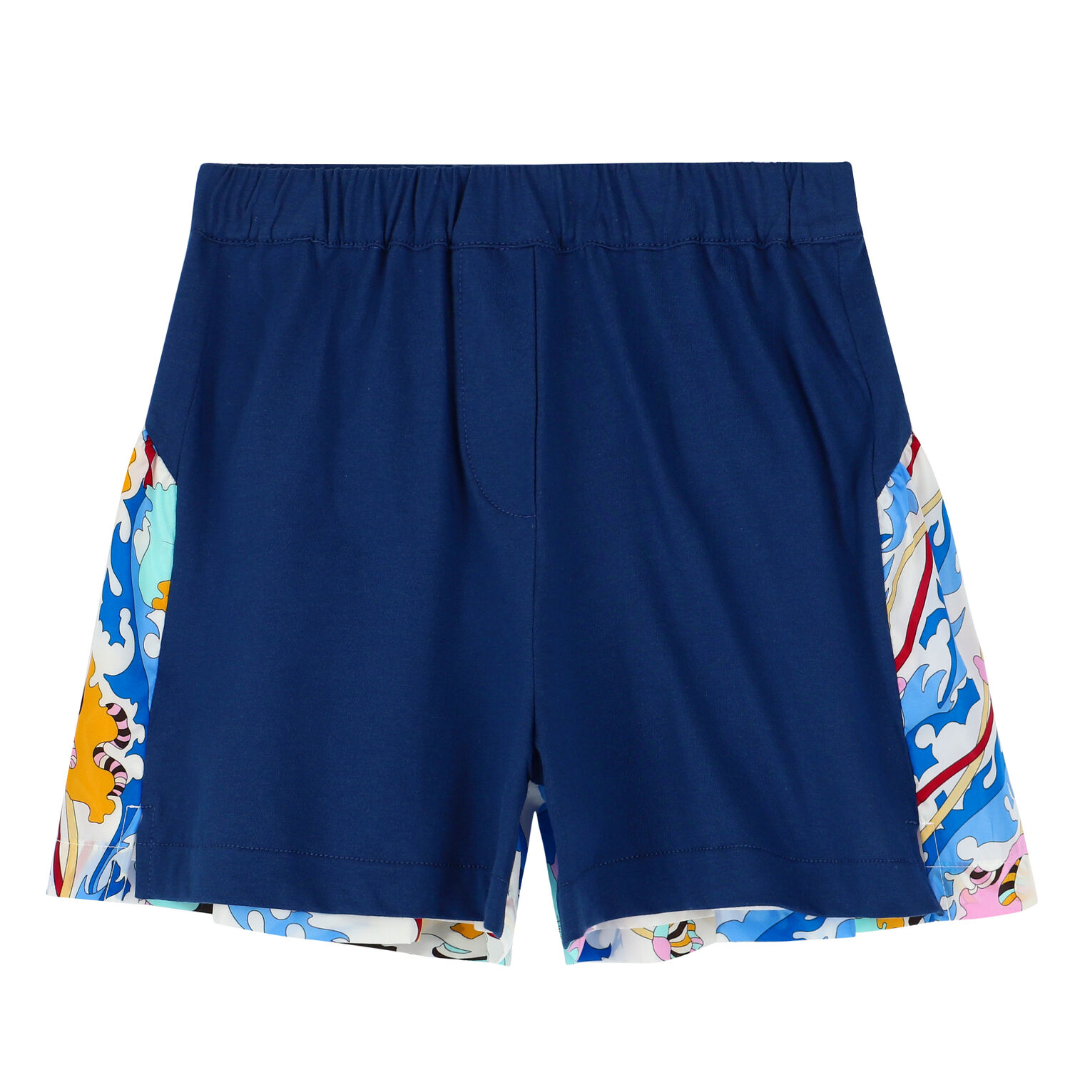 Girls Blue Ruffle Shorts, 1, hi-res image number null