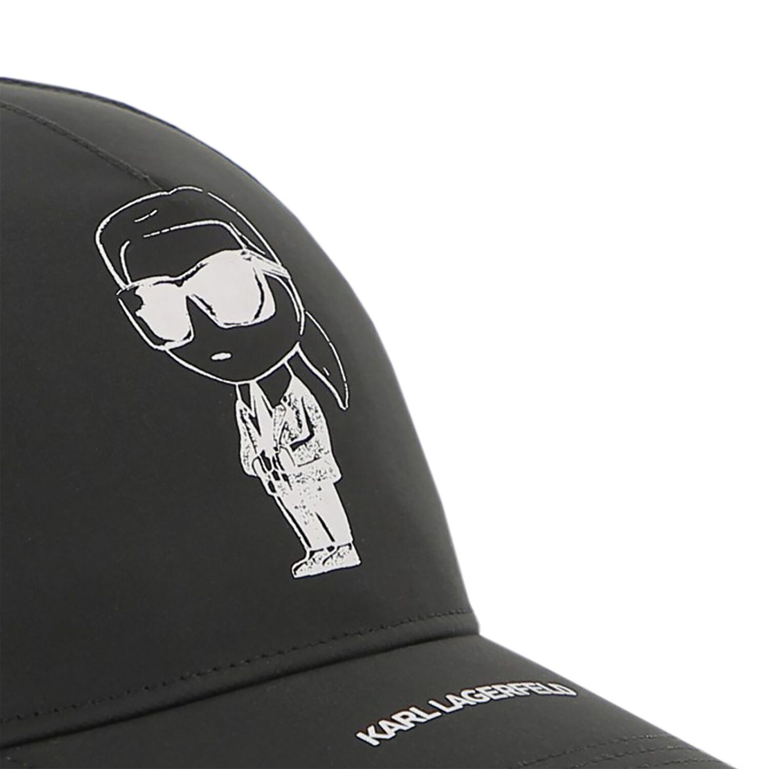 Boys Black Ikonik Karl Cap, 1, hi-res