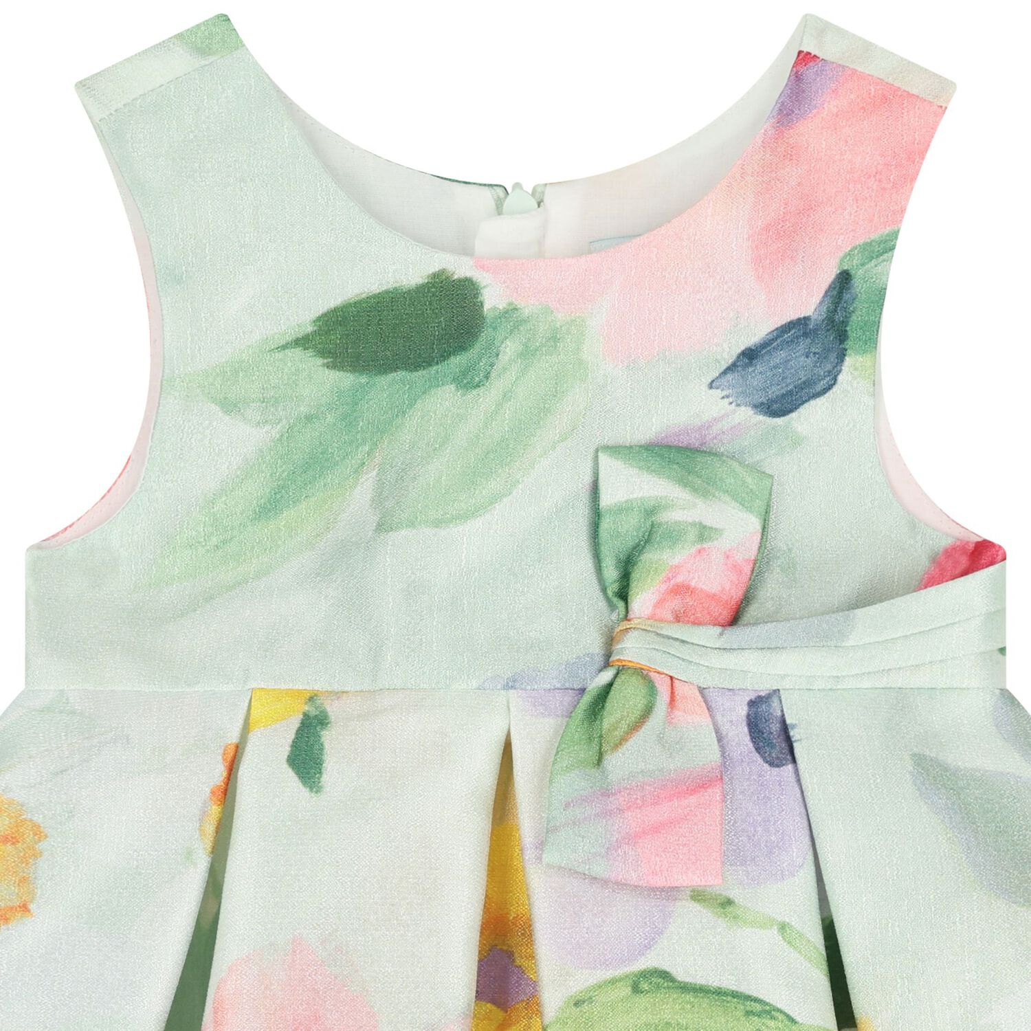 فستان بنات مزين بالزهور متعدد الألوان , 1, hi-res