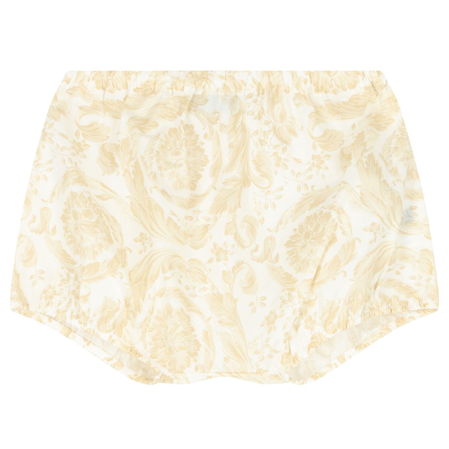 طقم بنات فستان باروكو باللون الأبيض والبيج, 1, hi-res