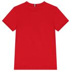 Boys Red Cotton Graphic T-Shirt, 2, hi-res
