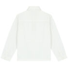 Boys White Logo Shirt, 1, hi-res