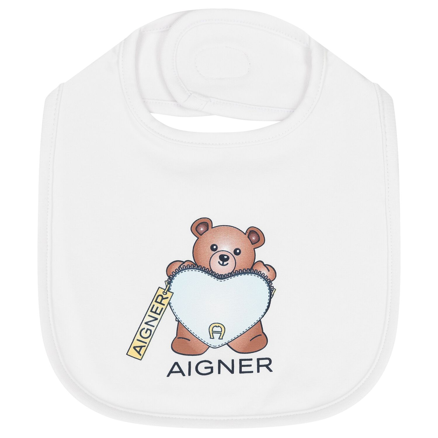 مريلة بشعار دب تيدي باللون  أبيض, 1, hi-res