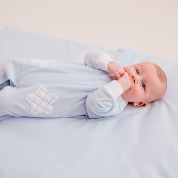 Baby Boys Blue Babygrow