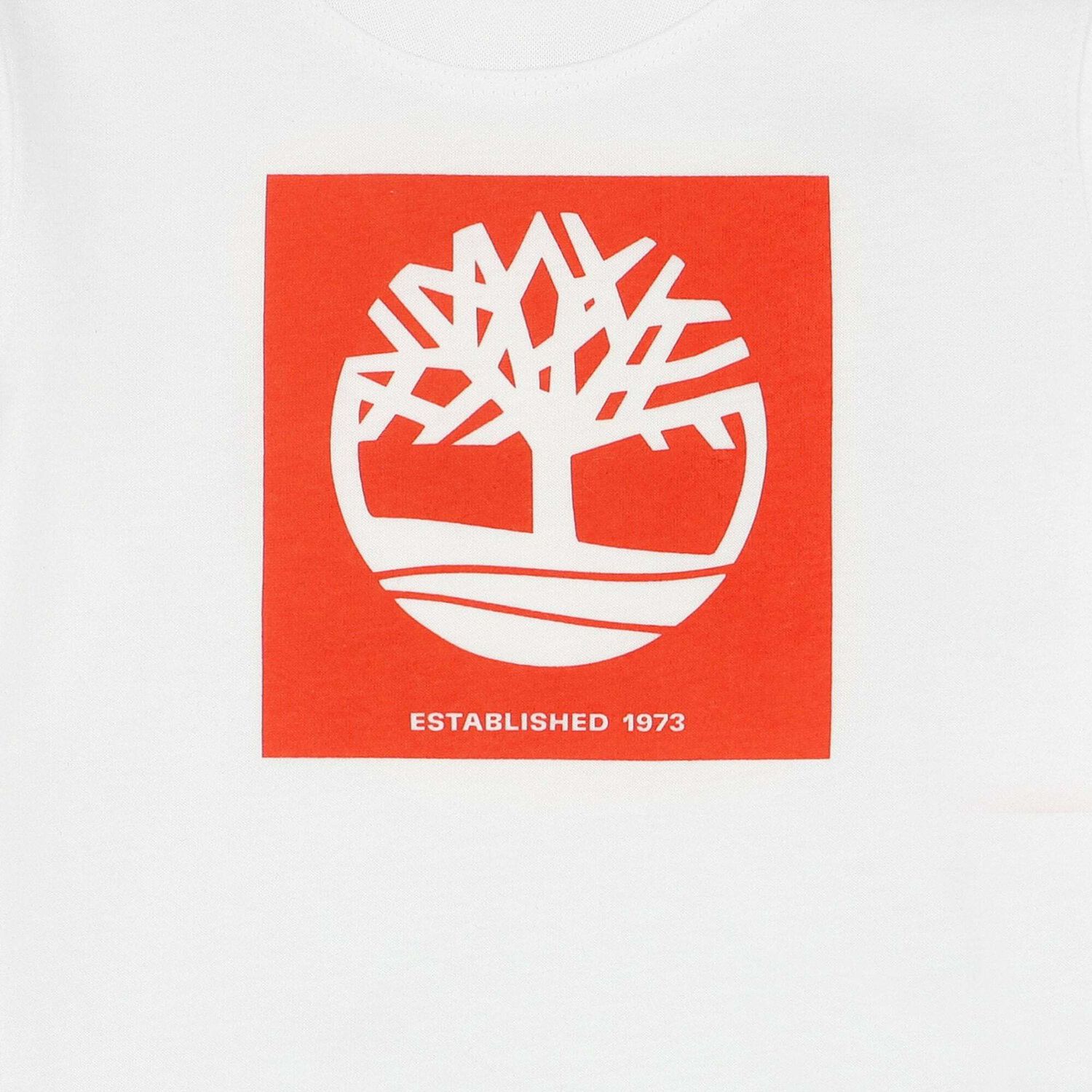 Younger Boys White & Red Logo Long Sleeve Top, 1, hi-res image number null