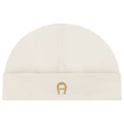 Ivory & Gold Babygrow, Hat & Bib Gift Set, 1, hi-res