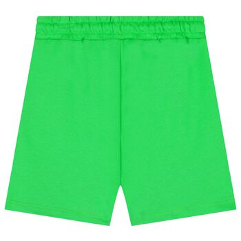 Boys Green Logo Shorts