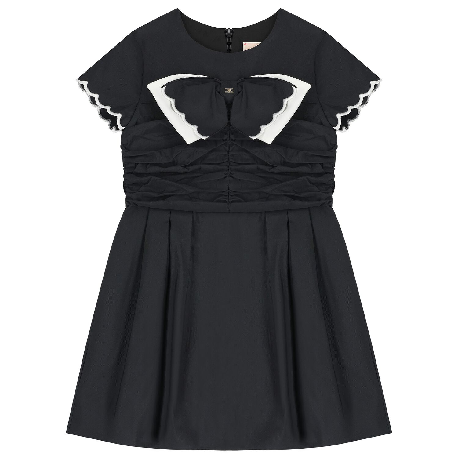 فستان بنات بفيونكة باللون الأسود, 2, hi-res image number null