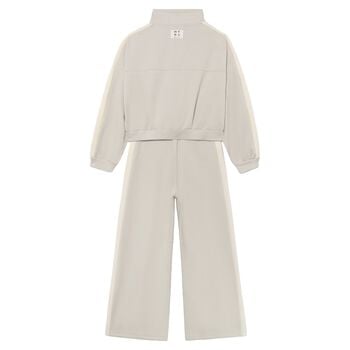 Girls Beige & Ivory Tracksuit