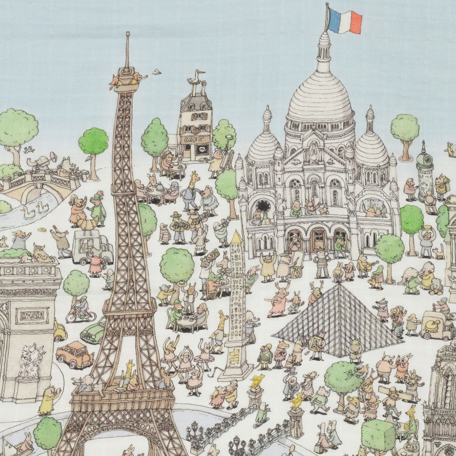 بطانية قماط بطبعة باريس للأطفال , 1, hi-res image number null
