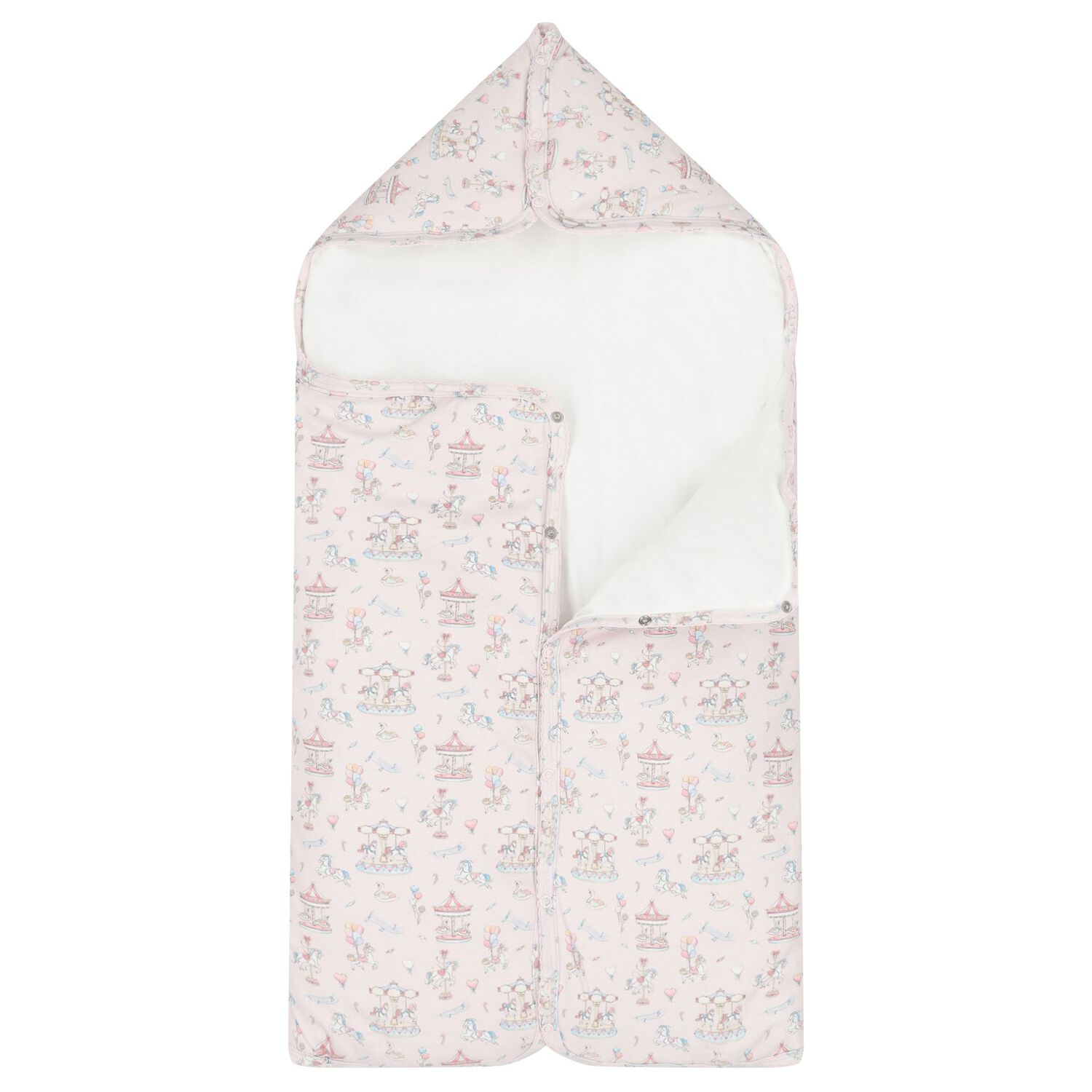 Baby Girls Pink Carousel Nest, 1, hi-res