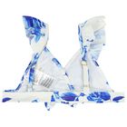 مايوه بكيني بنات بطبعة الزهور باللون الابيض و الازرق , 2, hi-res