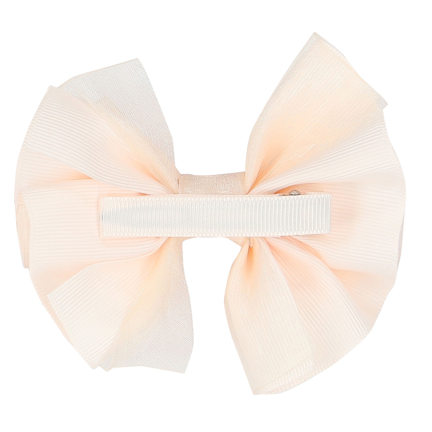 Girls Pink Tulle Bow Hair Clip, 3, hi-res
