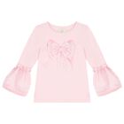 Girls Pink Bow Leggings Set, 1, hi-res