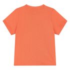 Younger Boys Orange Logo T-Shirt, 4, hi-res