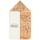 مدس أطفال بطبعة خريطة باللون البيج و العاجي, 1, hi-res