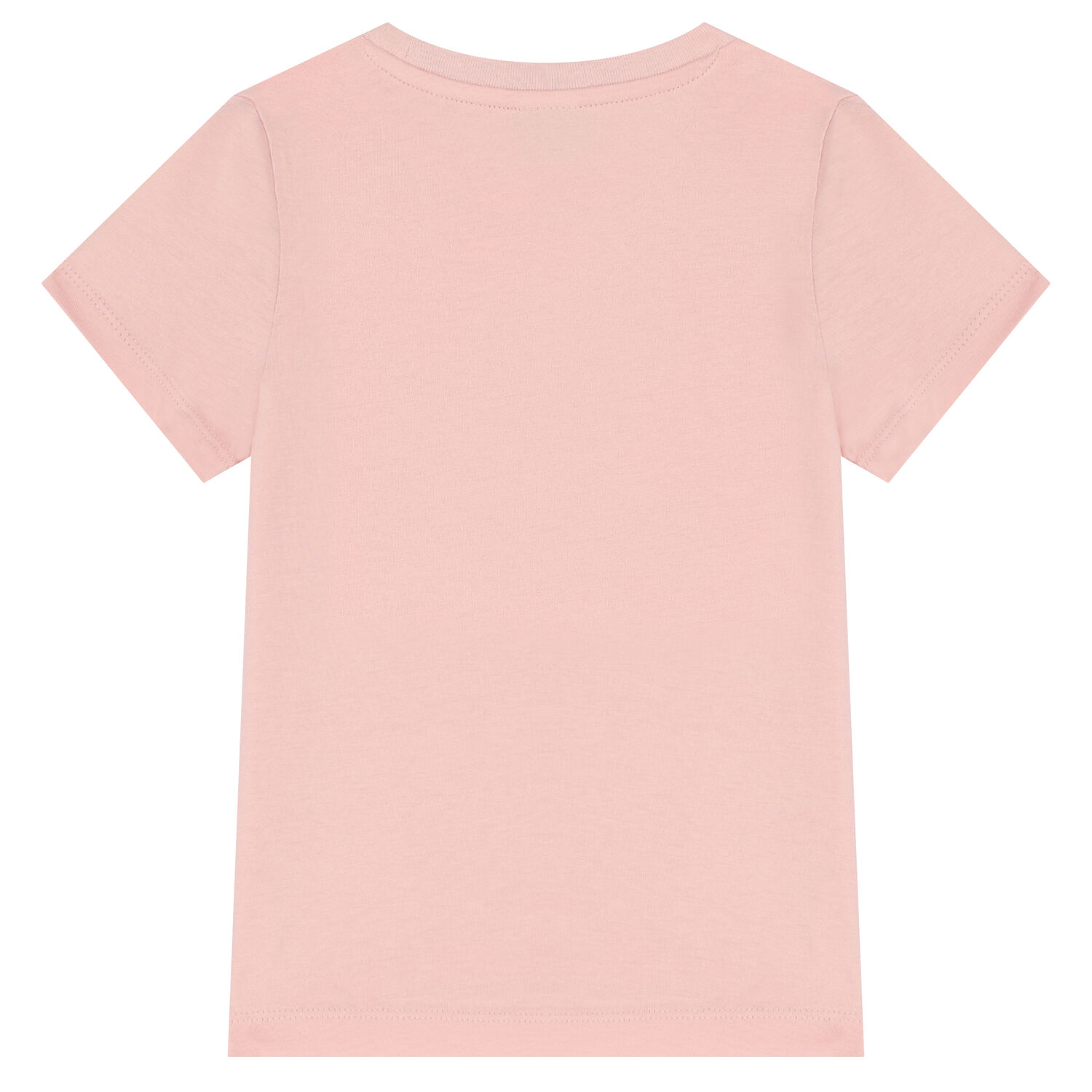 تيشيرت بالشعار باللون الوردي للبنات, 1, hi-res