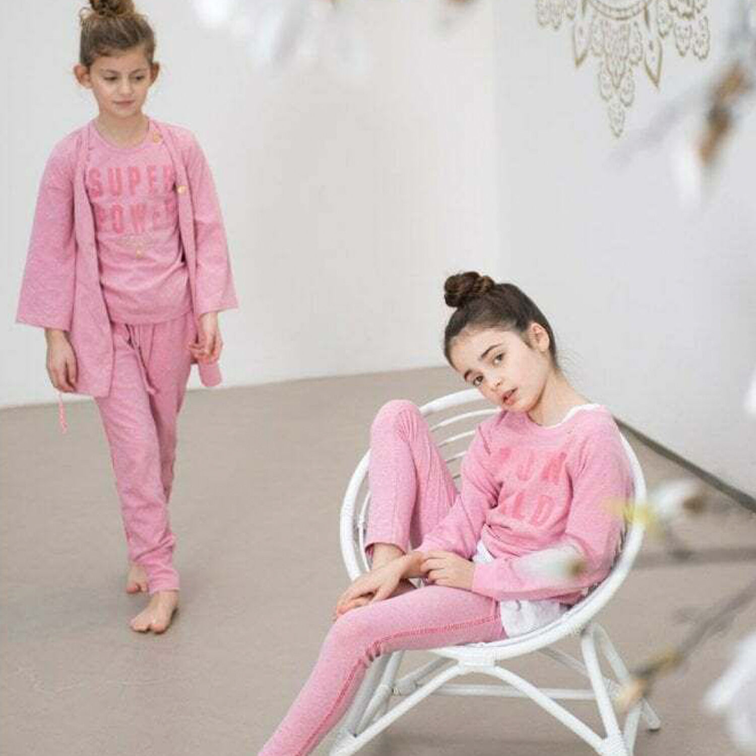 بنطلون رياضى باللون الزهرى للبنات, 1, hi-res image number null