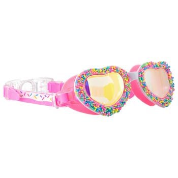 Girls Pink Heart Swimming Goggles