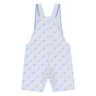 Baby Boys Blue Logo Dungaree, 1, hi-res