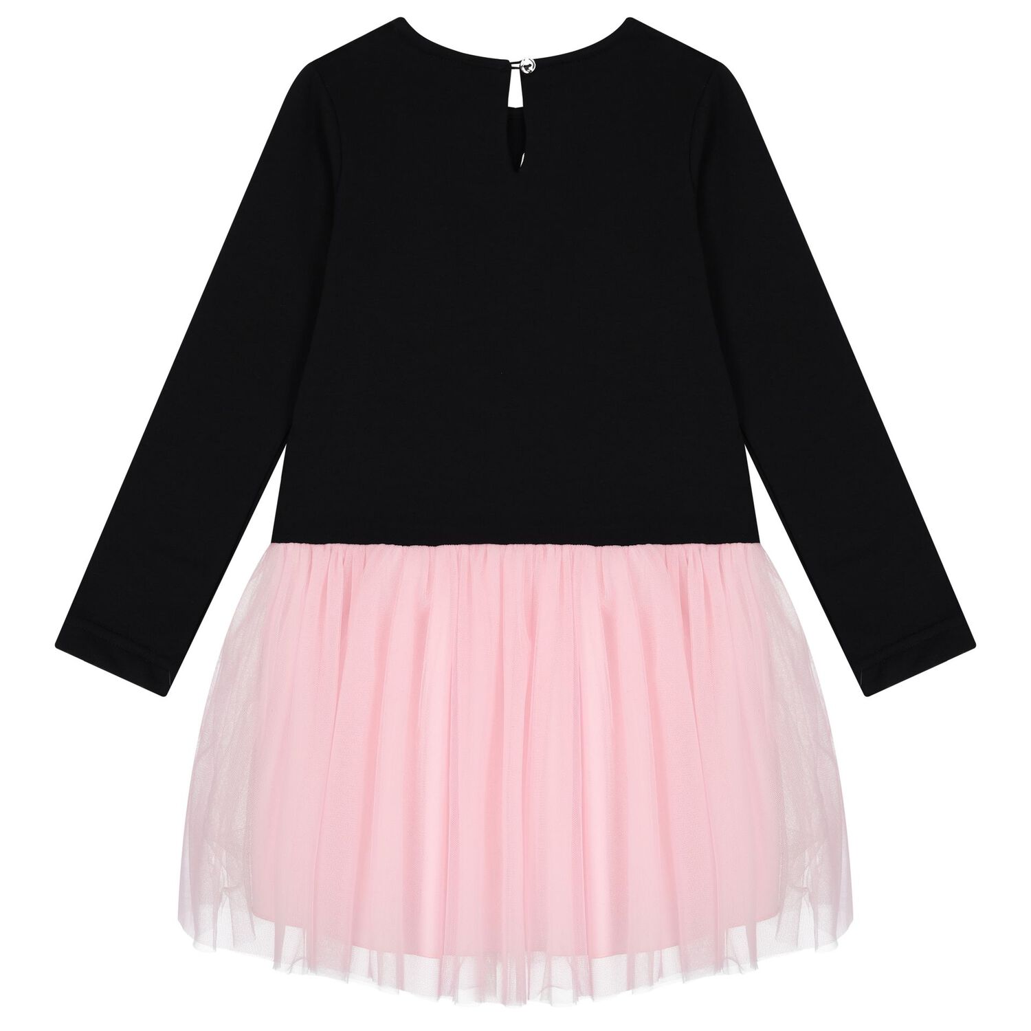 فستان بنات  بفيونكة باللون الأسود و الوردى, 1, hi-res image number null