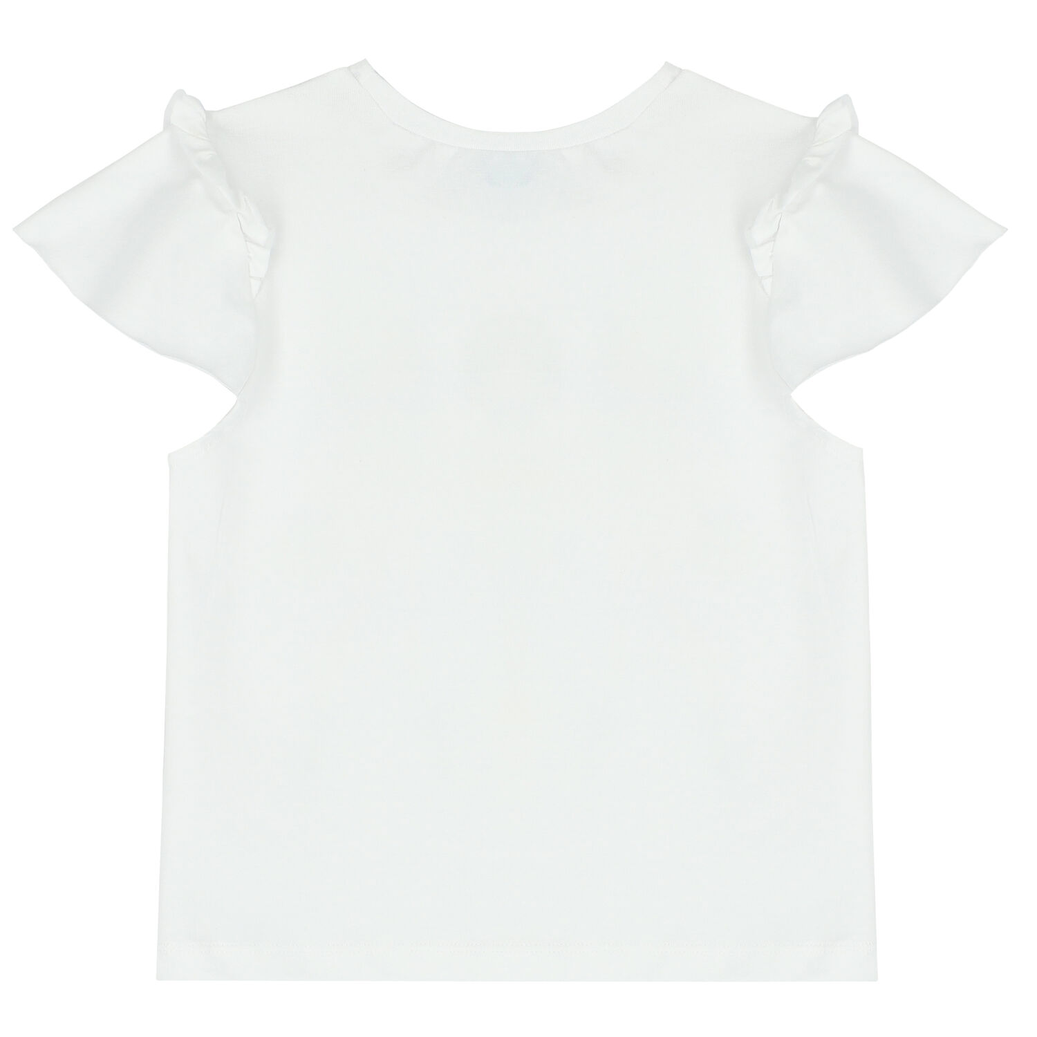 Girls White Sequin T-Shirt, 1, hi-res