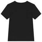 Boys Black Logo T-Shirt, 2, hi-res