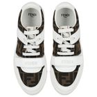 White FF Leather Trainers, 1, hi-res