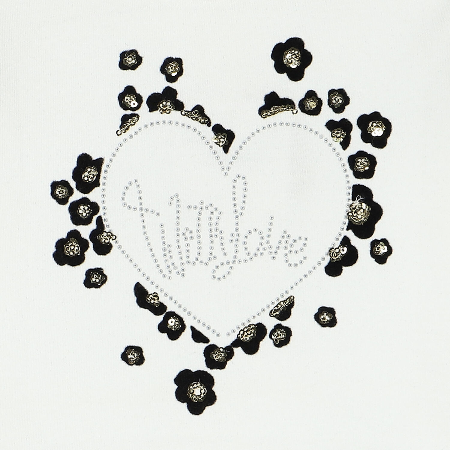 توب باكمام بطبعة قلب باللون الزهرى للبنات, 3, hi-res