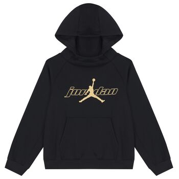 Boys Black Jordan Hooded Top