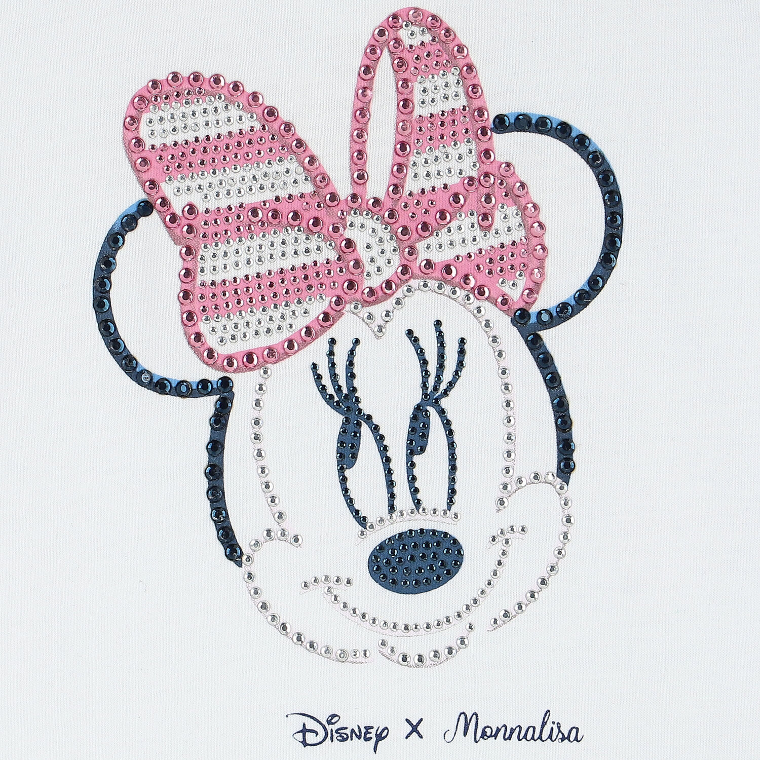 Younger Girls White Minnie Mouse T-Shirt, 1, hi-res