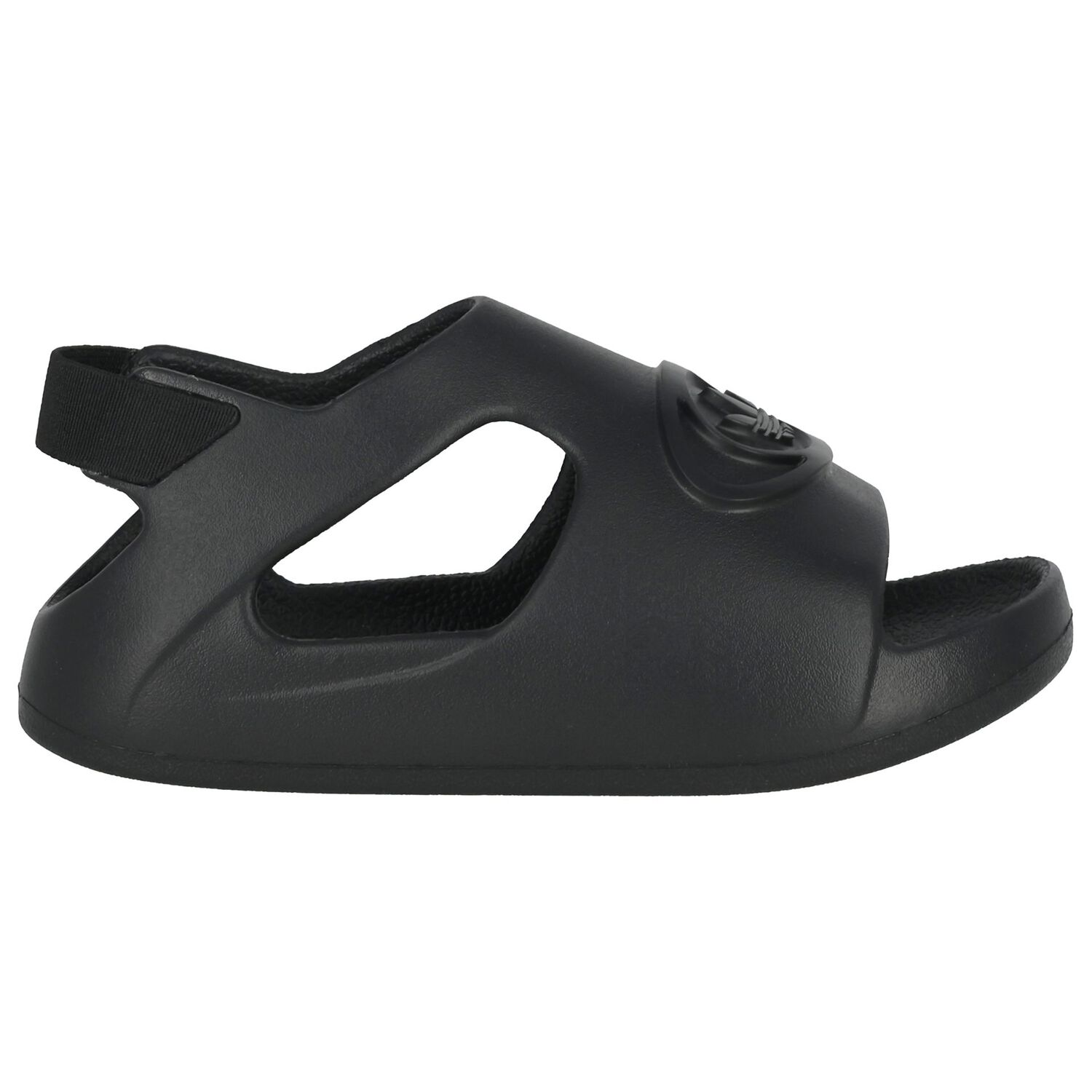 Younger Boys Black Campus Sliders, 2, hi-res