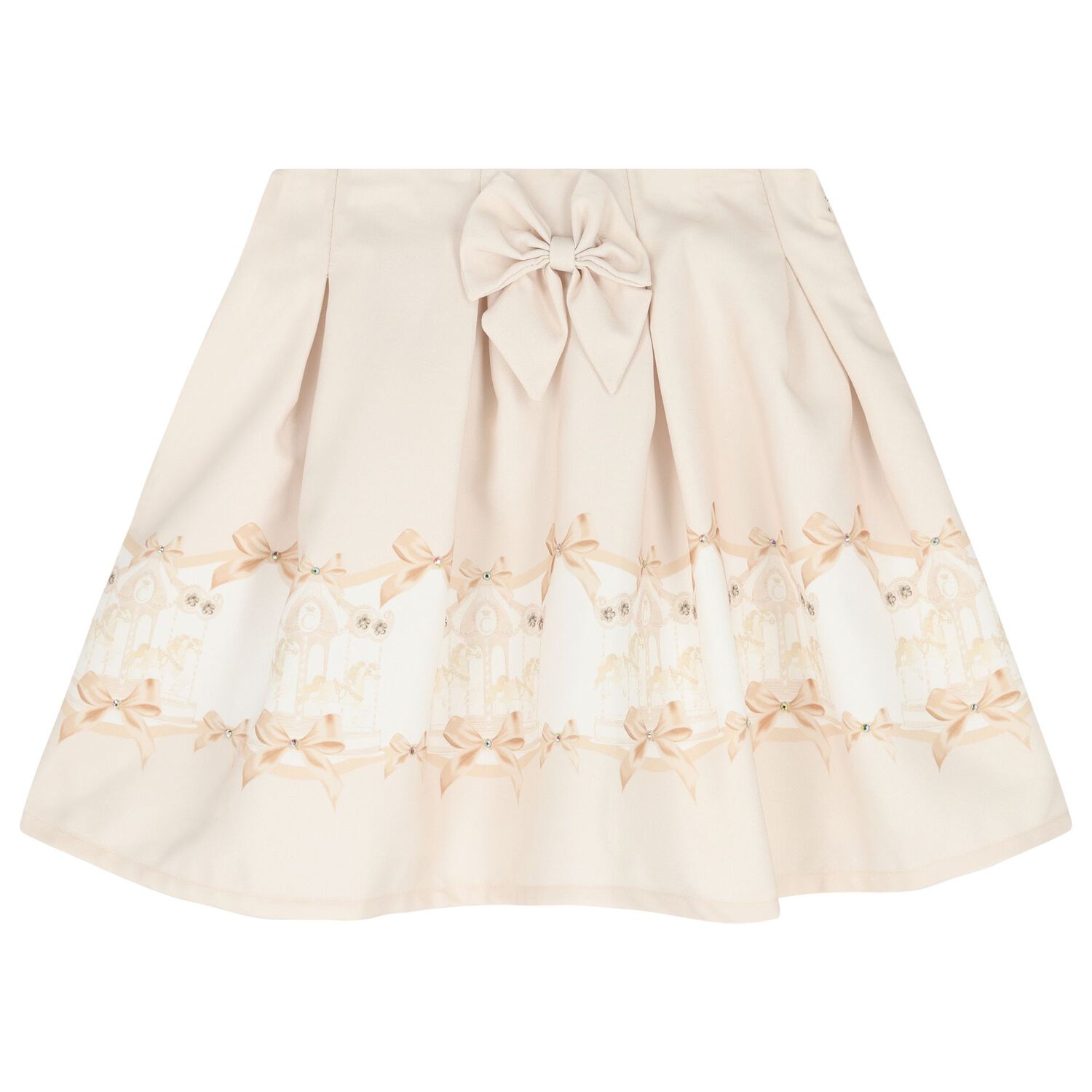 Girls Ivory Carousel Skirt Set, 2, hi-res