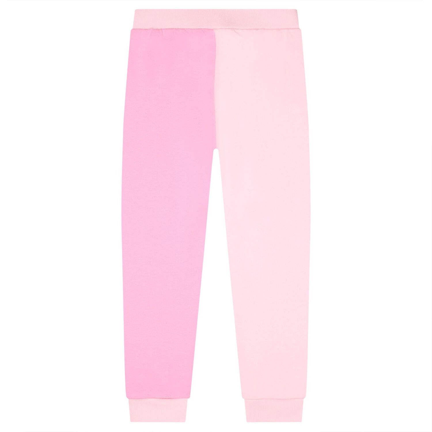 Girls Pink & White Logo Joggers, 1, hi-res