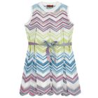 Girls Multi-Coloured Zigzag Dress, 1, hi-res