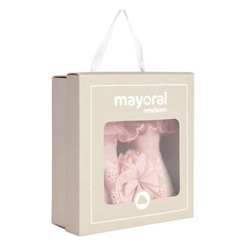 Baby Girls Pink Headband & Socks Set