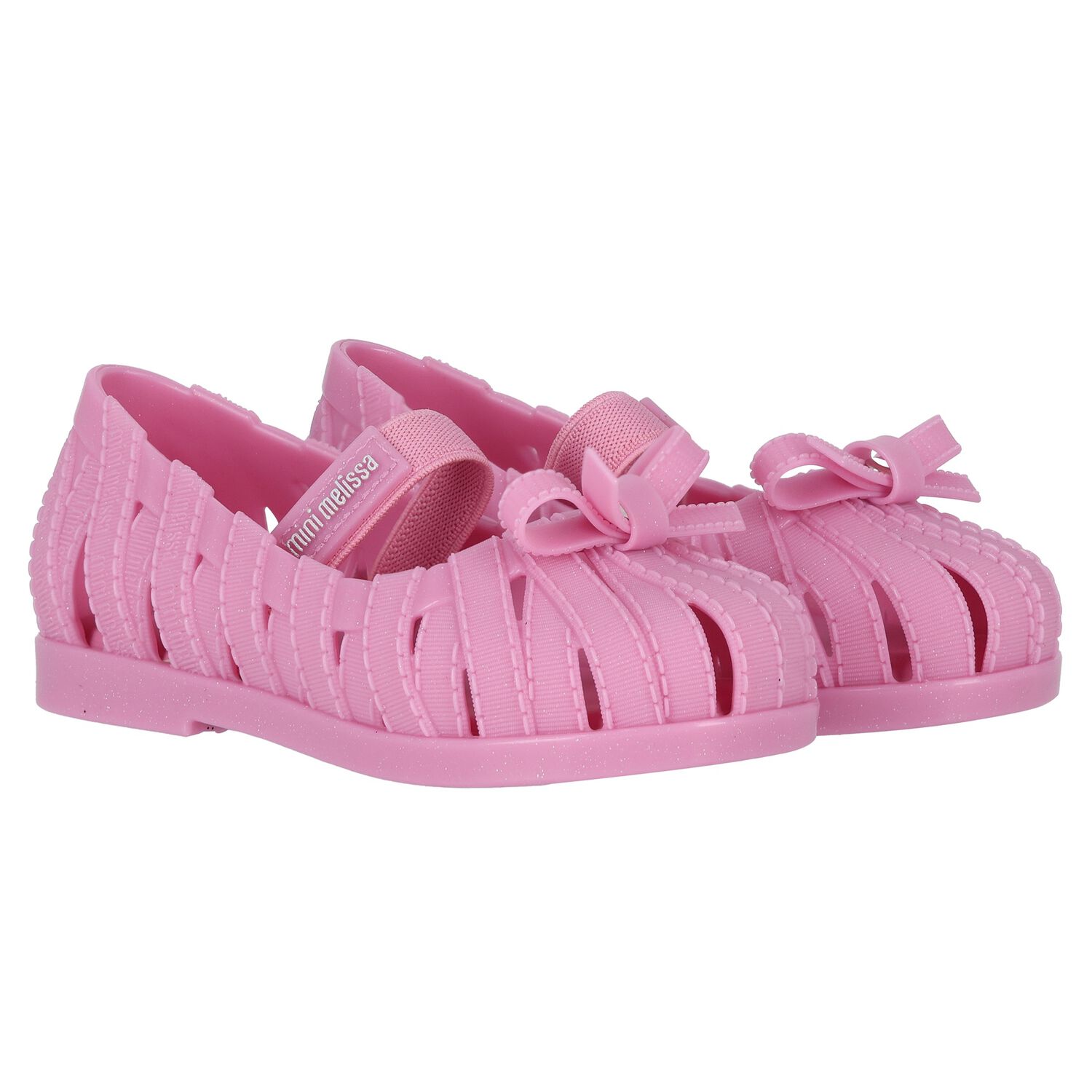 Younger Girls Pink Bow Shoes, 2, hi-res image number null