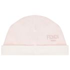 Baby Girls Pink & Ivory Logo Babygrow Gift Set , 1, hi-res