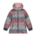 Girls Pink Reversible Hooded Coat, 1, hi-res