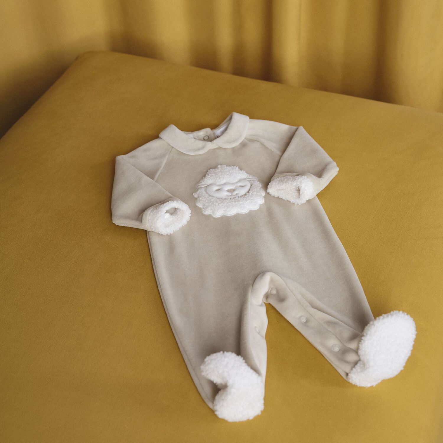 Beige Sheep Babygrow, 2, hi-res image number null