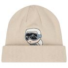Baby Boys Beige Ikonik Karl Hat, 1, hi-res
