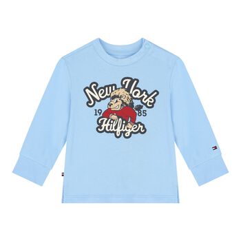 Younger Blue logo Long Sleeve Top