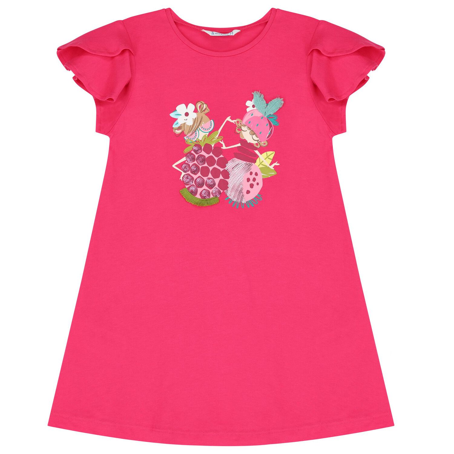 Girls Pink Dress & Bag Set, 1, hi-res