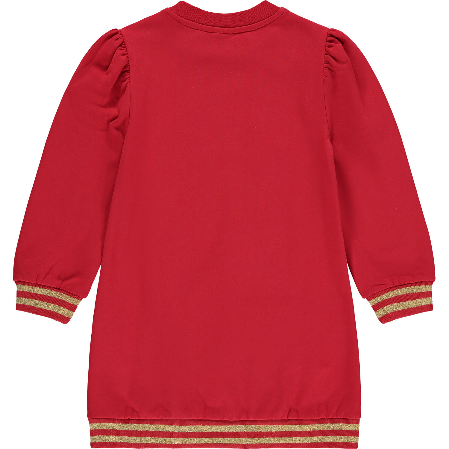 Girls Red & Gold Logo Dress, 1, hi-res image number null