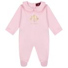 Baby Girls Pink & Gold Logo Babygrow Gift Set, 1, hi-res