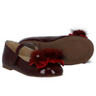 حذاء بنات بفيونكة باللون الاحمر, 1, hi-res