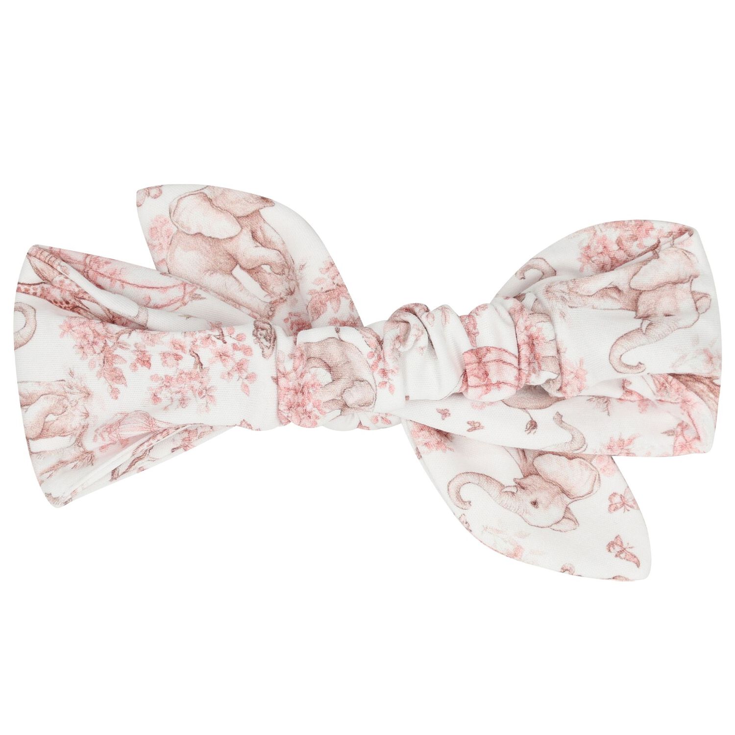 طقم بنات رومبير و ربطة راس أفريكا باللون الوردي والأبيض, 1, hi-res