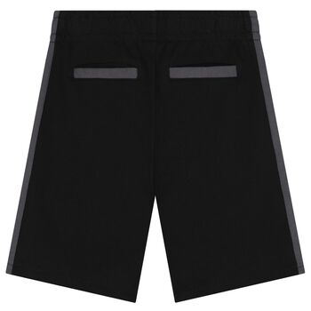 Boys Black Logo Shorts