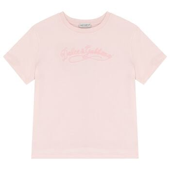 Girls Pink Logo T-Shirt 
