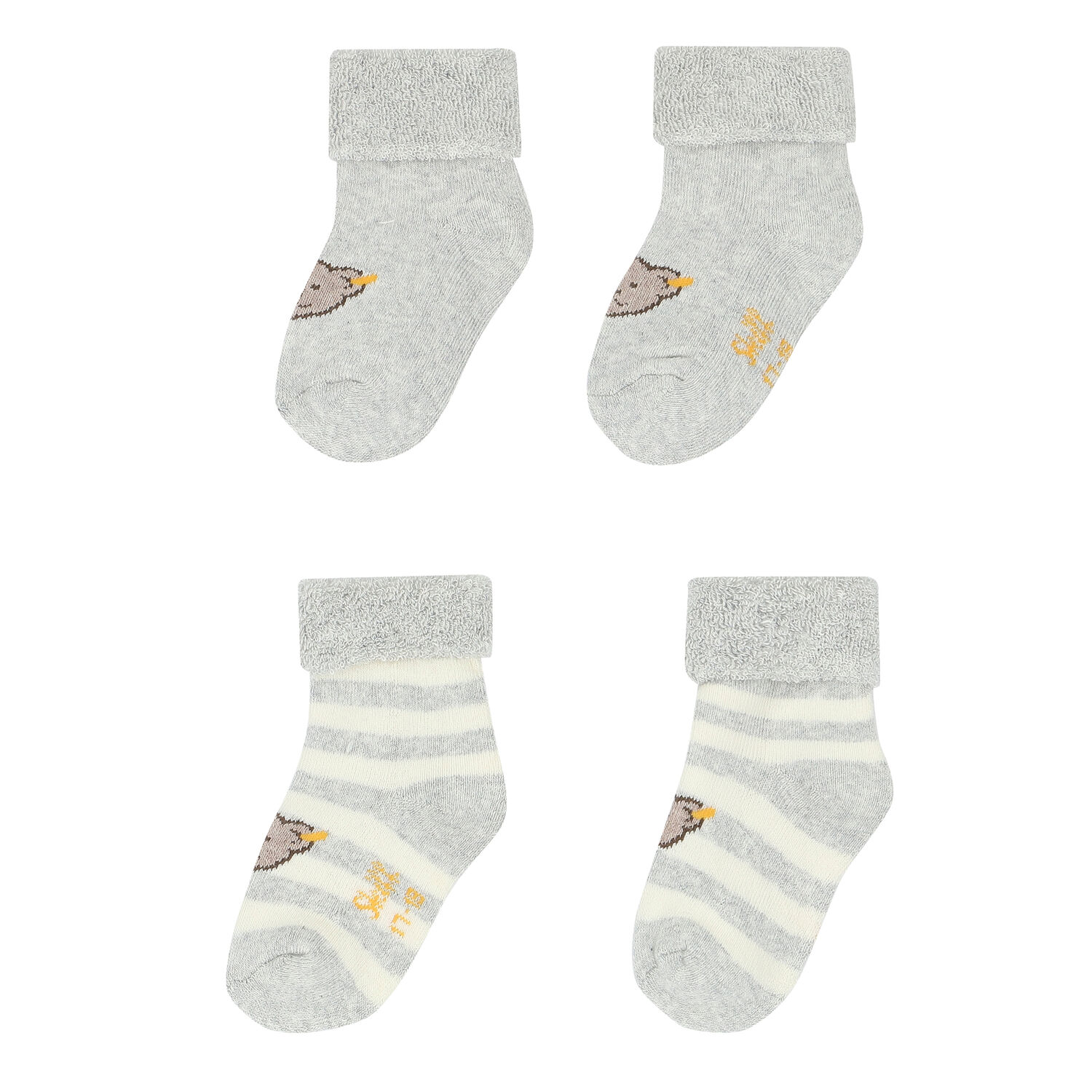 Baby Boys Grey & Ivory Teddy Socks ( 2-Pack )Ã‚Â , 2, hi-res image number null